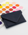 Woven Leather RFID Card Wallet