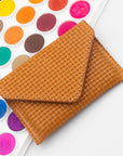 Woven Leather RFID Card Wallet