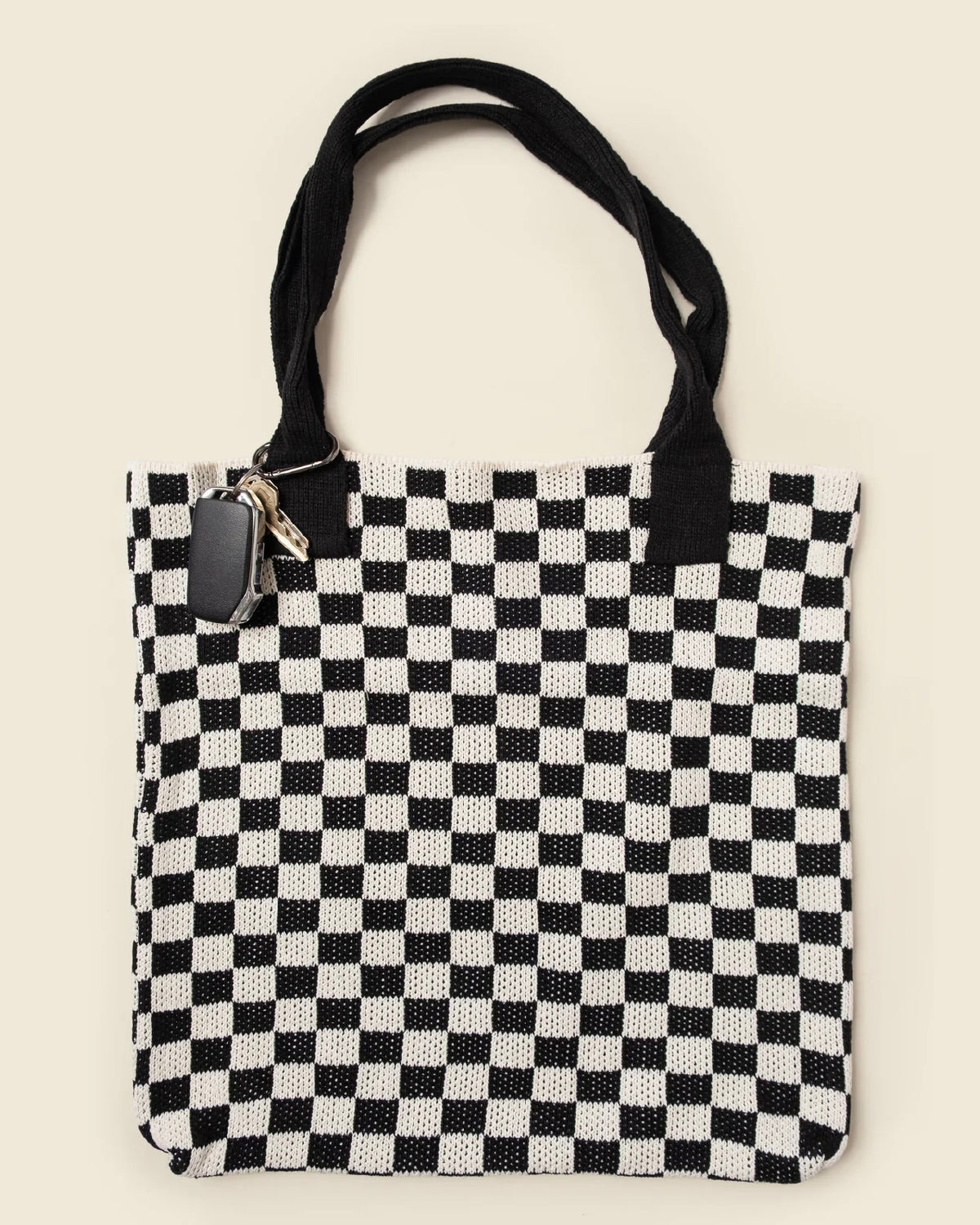 Woven Checkered Tote Bag | Chic Under $50 Gift For Moms – The Mom Edit