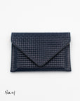 Woven Leather RFID Card Wallet