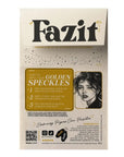 Back of the Fazit Golden Speckles pack with how-to steps and ingredients