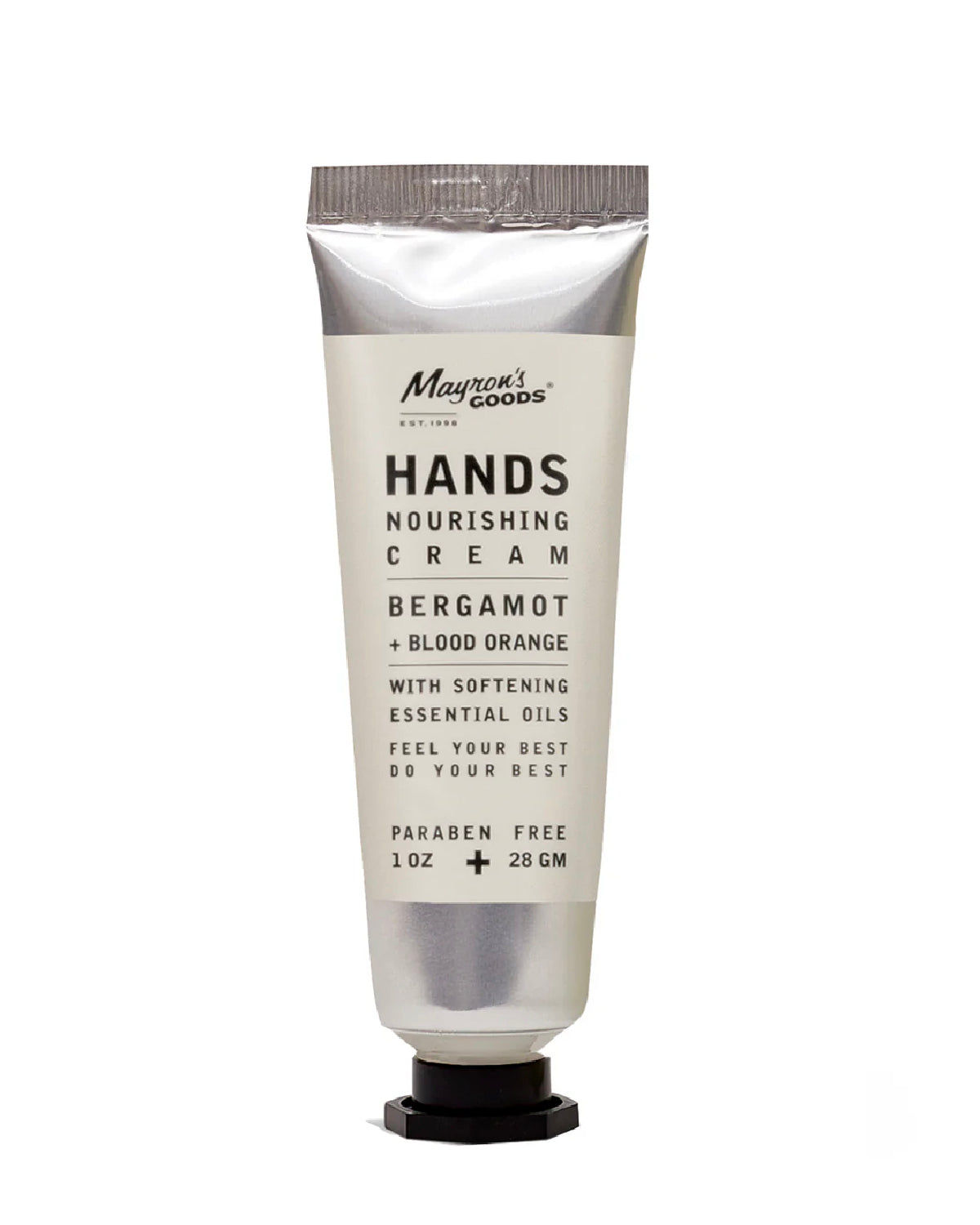 Tube of Mayron's Goods Nourishing Hand Cream in Bergamot and Blood Orange