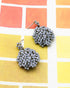 Michael Michaud Queen Anne's Lace cluster earrings with crystal-dusted silver blooms