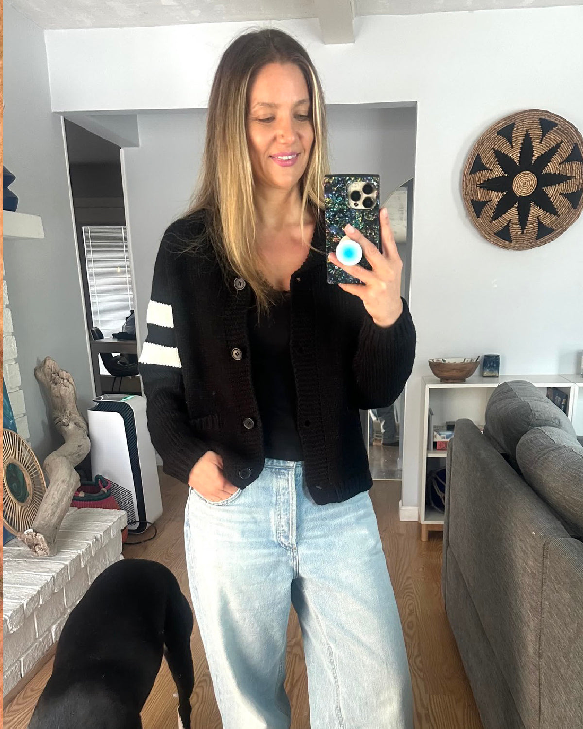 Après Ski Varsity Cardigan by Pink Pineapple |The Mom Edit Shop