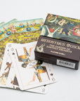 Hieronymus Bosch Garden of Earthly Delights playing cards fanned beside their box