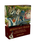 Hieronymus Bosch The Garden of Earthly Delights playing cards box in burgundy and gold