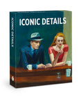 Front of the Iconic Details art knowledge card deck box from Pomegranate