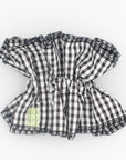 gingham ruffle scrunchie