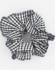 gingham ruffle scrunchie