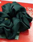 Giant Satin Scrunchie | Deep Teal