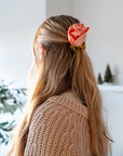 Rosette Satin Scrunchie