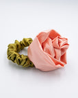 Rosette Satin Scrunchie