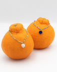 African Seed Bead Gemstone Necklace
