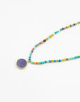 African Seed Bead Gemstone Necklace