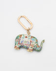 Vintage Cloisonné Elephant Bag Charm