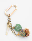 Gem-Wired Pendant Bag Charm