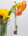 Gem-Wired Pendant Bag Charm