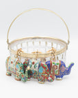 Vintage Cloisonné Elephant Bag Charm