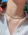 Rough Diamond Beaded Necklace