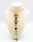 Gemstone Tie Necklace
