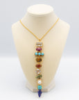 Gemstone Tie Necklace