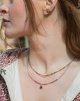 Ocean Moonstone Beaded Necklace