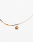Tiger's Eye + Ocean Moonstone Beaded Necklace