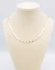 Braided 3-Tone Chain Necklace