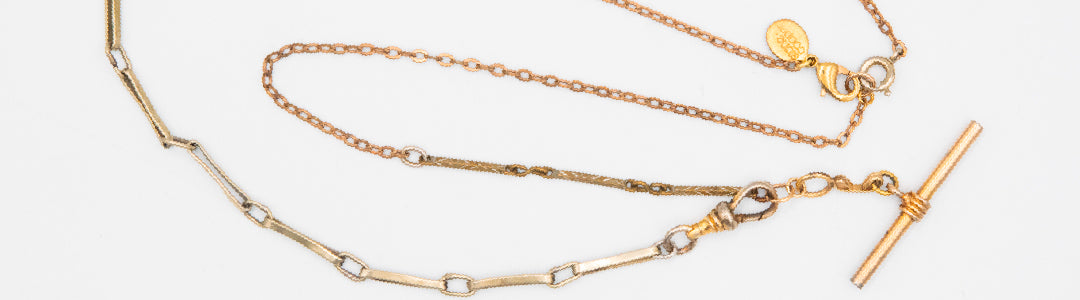 Authentic Victorian T-Bar Chain Necklace | Unique Antique Jewelry
