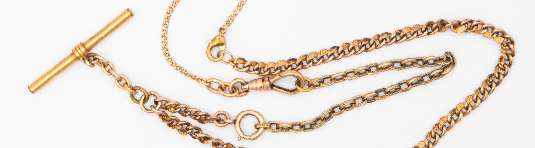 Authentic Victorian T-Bar Chain Necklace | Unique Antique Jewelry