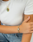 Vintage Cameo Watch Band Bracelet