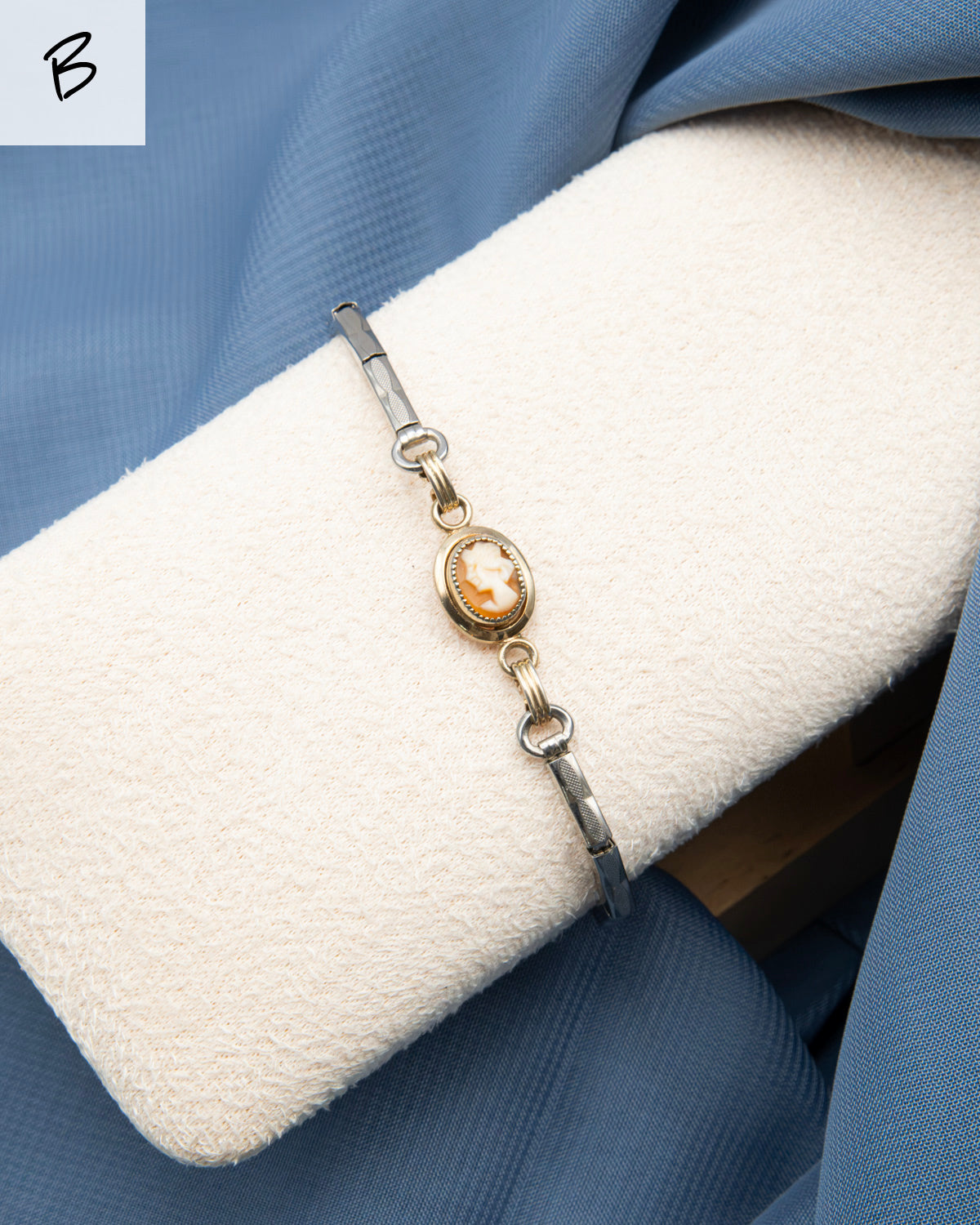 Vintage Cameo Watch Band Bracelet