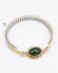Vintage Jade Watch Band Bracelet