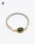Vintage Jade Watch Band Bracelet