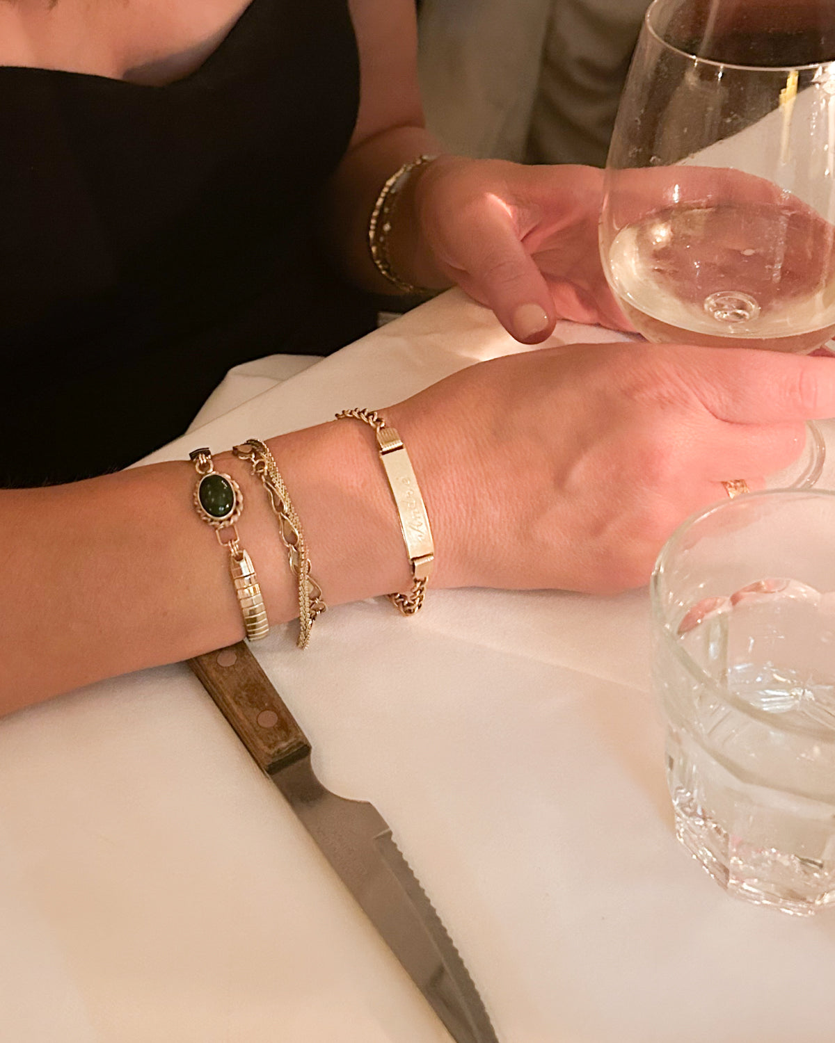 Vintage Jade Watch Band Bracelet