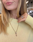 18” Victorian Chatelaine Necklace: Opal