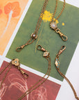 18” Victorian Chatelaine Necklace: Opal