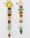 Gemstone Tie Necklace