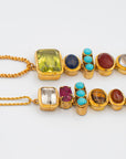 Gemstone Tie Necklace