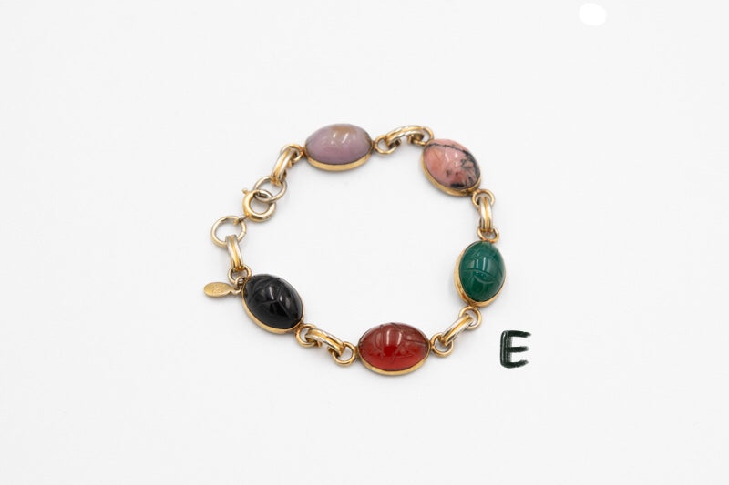 Vintage Scarab Bracelets