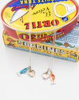 Cloisonné Fish Charm Locket