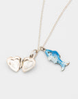 Cloisonné Fish Charm Locket