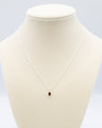 Tiny Garnet Necklace