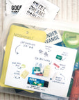 Clear silicone TSA-friendly travel pouch from The Mom Edit's TME Flight Kit.