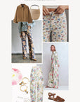 Spring outfit guide featuring silk skirt, lace shorts, and jelly flats styling ideas - The Mom Edit