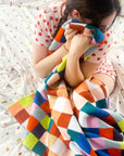 Color Patch Throw Blanket