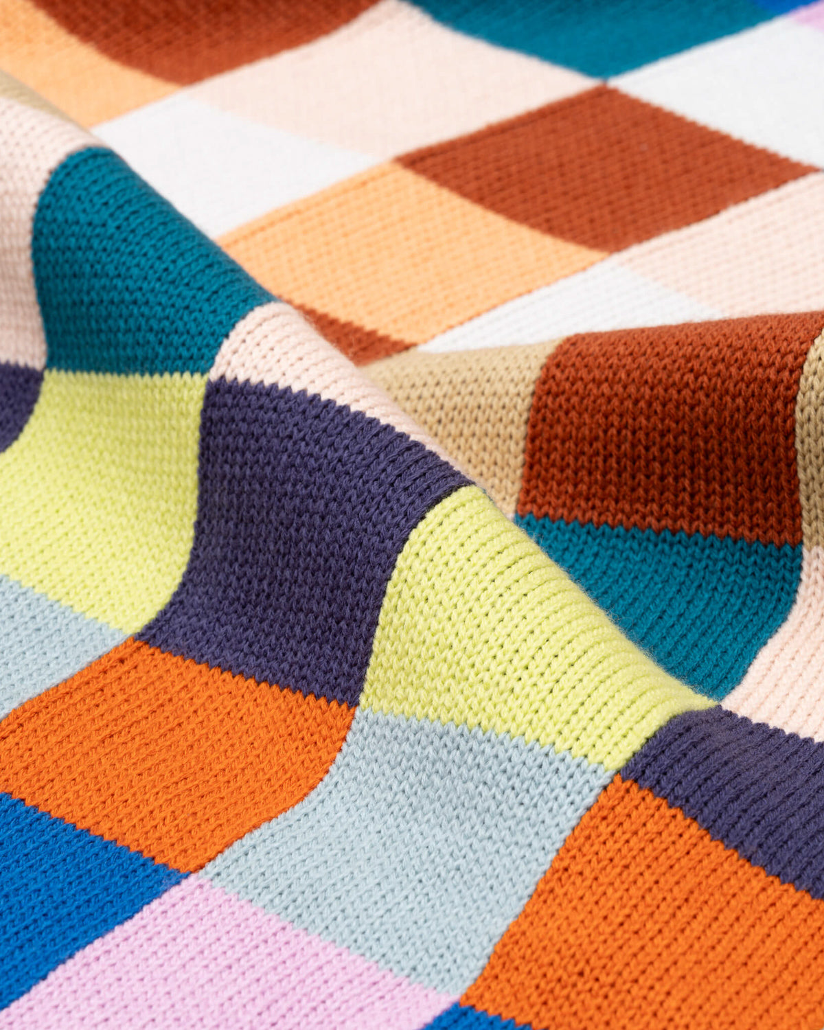 Color Patch Throw Blanket