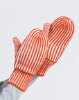 Stripe Knit Mittens