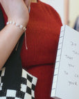 Woven Checkered Tote Bag