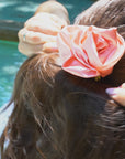 Rosette Satin Scrunchie